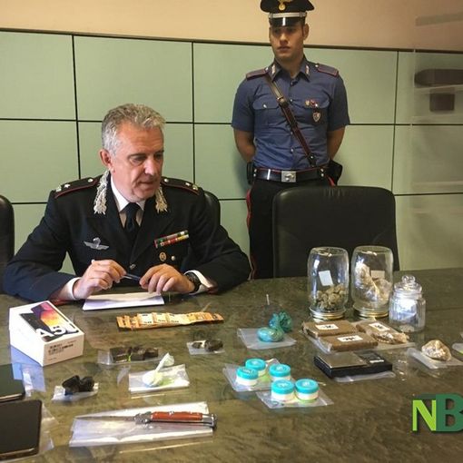 Notizie dal Piemonte. Arrestato giovane operaio biellese incensurato: spacciava sei tipi di droghe diverse FOTO