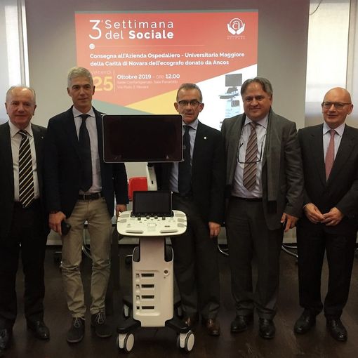 Ancos Confartigianato dona un ecografo all’Ospedale Maggiore della Carità di Novara. Sarà utilizzato nel Reparto di Medicina