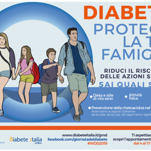 14 novembre: Giornata Mondiale del Diabete. Il Diabete coinvolge ogni famiglia, puoi riconoscere i segnali di allarme nella tua?