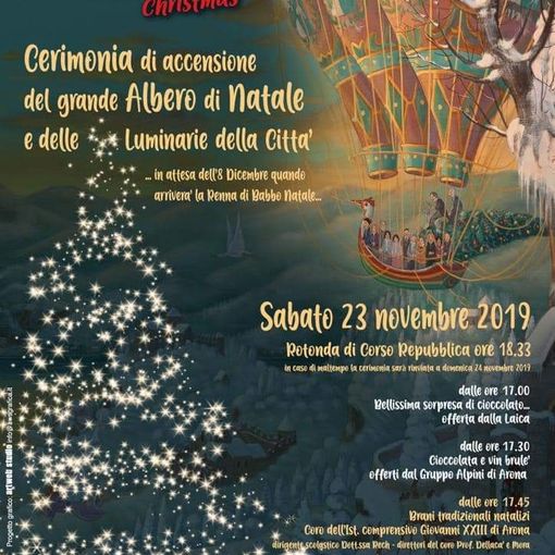 Cerimonia di Accensione del Grande Albero e delle Luminarie: il 23 novembre “Arona Lake&amp;Shopping Christmas”