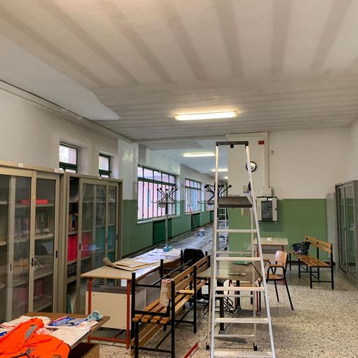 Scuole Elementari di Pernate, si conclude oggi l’intervento di imbiancatura