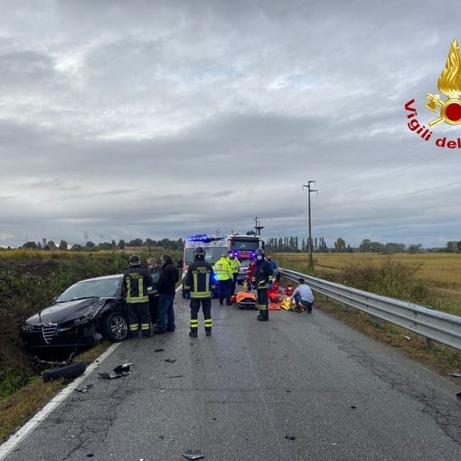 Incidente sulla SP7 di Terdobbiate, feriti i 2 conducenti