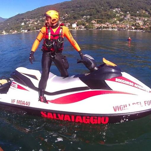 Nuotatore disperso nel lago d'Orta