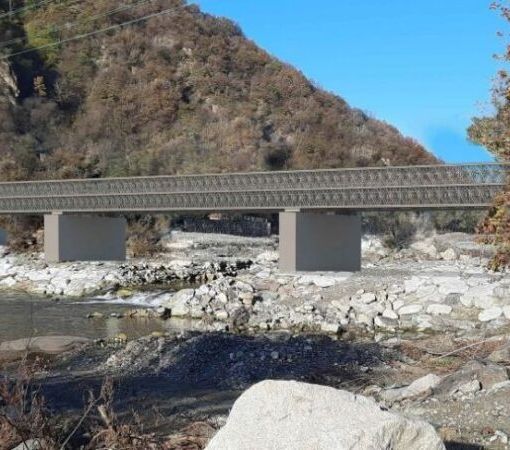 Anas ha varato il ponte provvisorio di Romagnano Sesia