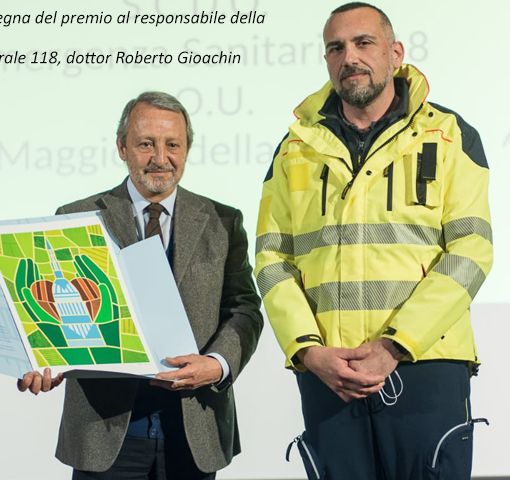 Il 118 premiato ai 'Benemeriti della solidarietà'