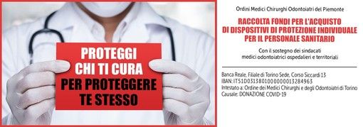 Raccolta fondi dell'Ordine dei Medici per garantire le protezioni al personale sanitario