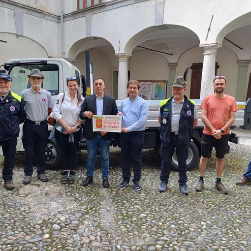 Romagnano Sesia, inaugurato il nuovo mezzo della Protezione Civile