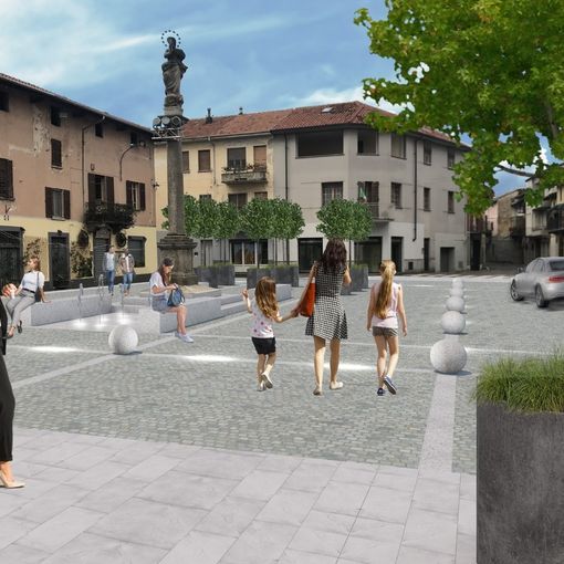 Ecco come sarà la piazza Santa Maria di Cameri