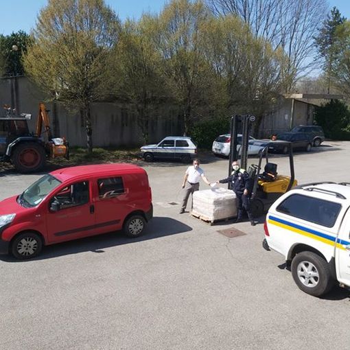 Mezza tonnellata di riso donata alla Protezione Civile