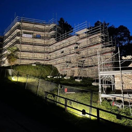 In fase di completamento i lavori ai muri della rocca di Arona