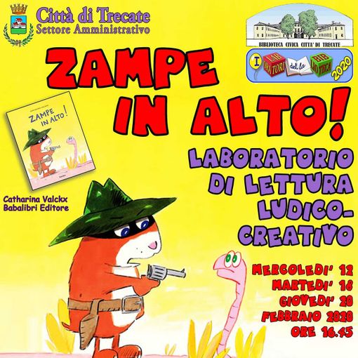 “Zampe in alto!”, laboratorio ludico - creativo in Biblioteca a Trecate