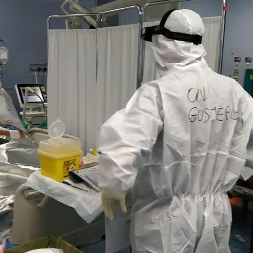 L’onorevelo Gusmeroli è andato in visita alla Terapia Intensiva Covid di Borgomanero