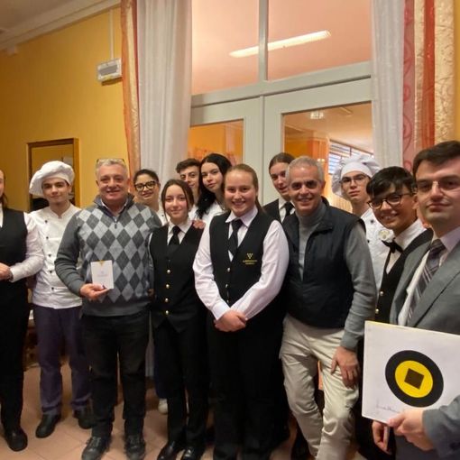 'Ispirazione Marchesi', anche il consigliere provinciale di Novara Laterza a pranzo all'Alberghiero Rosmini