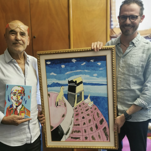 Il pittore Galliatese Alessandro Abruscato ha donato due dipinti alla Fondazione Vittoriale Degli Italiani