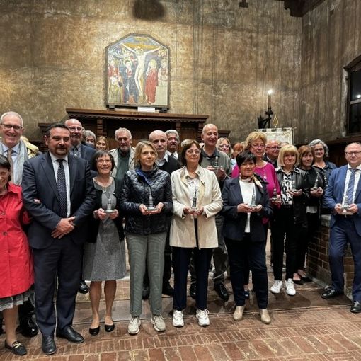 Celebrazione dei pensionamenti al Broletto di Novara