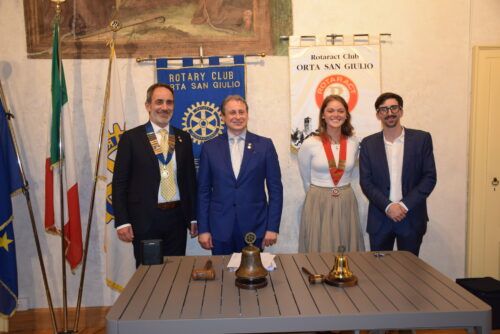 Mauro Uglietti è il nuovo presidente del Rotary Club Orta San Giulio