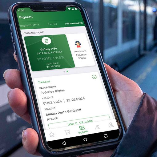 Trenord lancia &quot;Phone Pass&quot;: addio alle tessere, gli abbonamenti diventano digitali