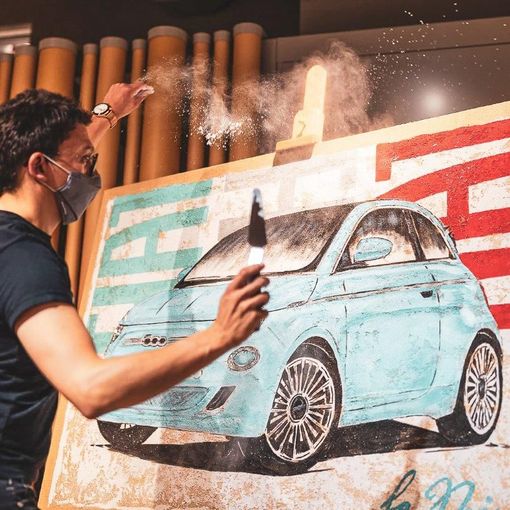 Stefano Berardino trasforma ricordi e passioni a 4 ruote in opere d’arte