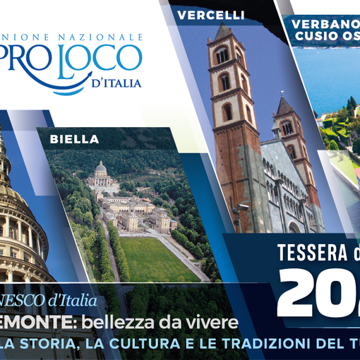 Pro loco, la tessera 2022 celebra le bellezze dell’Alto Piemonte