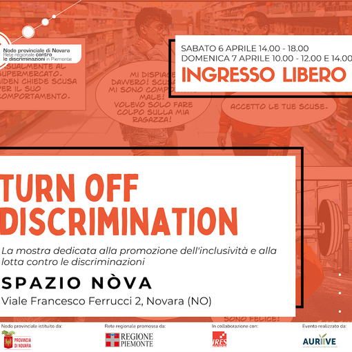 “Turn Off Discrimination”: mostra per promuovere l’inclusività