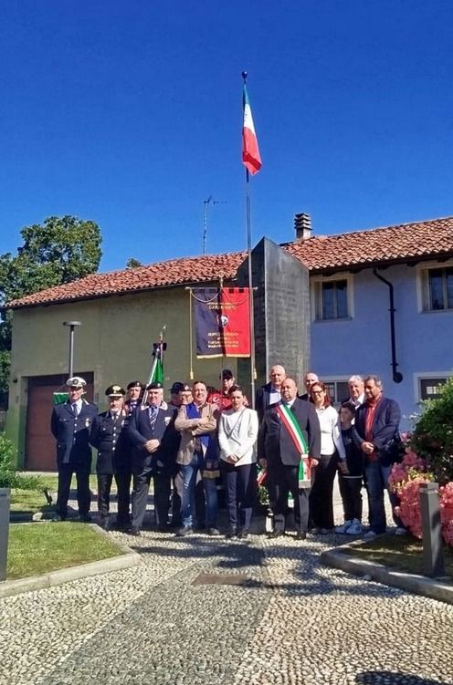 Il consigliere provinciale Davide Molinari a Tornaco per l’80° anniversario della Liberazione