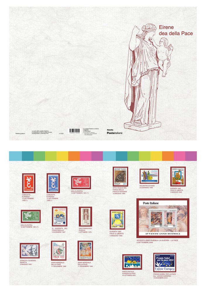 Disponibile negli Uffici Postali della Provincia di Novara la cartella filatelica dedicata alla pace Disponibile negli Uffici Postali della Provincia di Novara la cartella filatelica dedicata alla pace