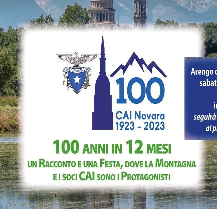 Il Cai Novara celebra il suo centenario al salone Arengo