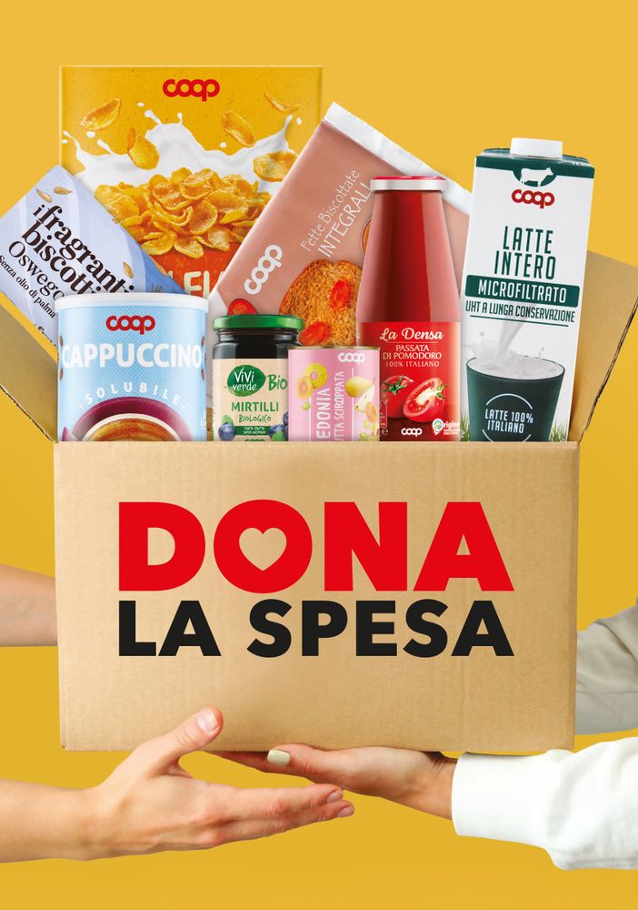 “Dona la spesa”, il 14 ottobre nei negozi Coop si riempie il carrello della solidarietà
