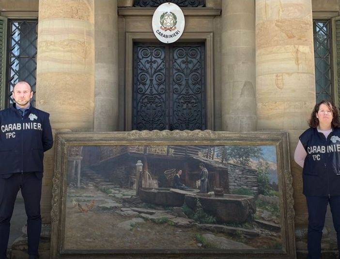 Dipinto rubato restituito dai carabinieri al propietario