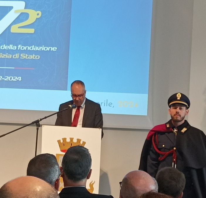 Il nuovo questore Fabrizio La Vigna ha fatto il suo debutto durante le celebrazione del 172° anniversario di fondazione della Polizia di Stato