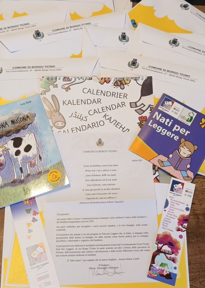 A borgo Ticino prosegue l’iniziativa “Libro dono ai nuovi nati” del Progetto nazionale Nati Per Leggere