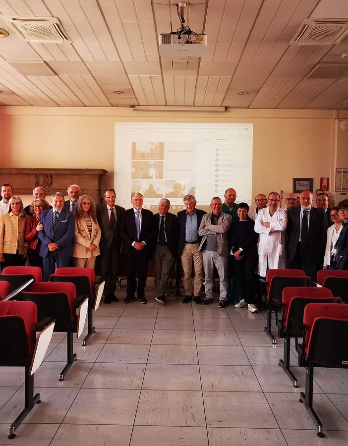 Il Magnifico Rettore dell'Università del Piemonte Orientale visita l'Ospedale Santissima Trinità di Borgomanero