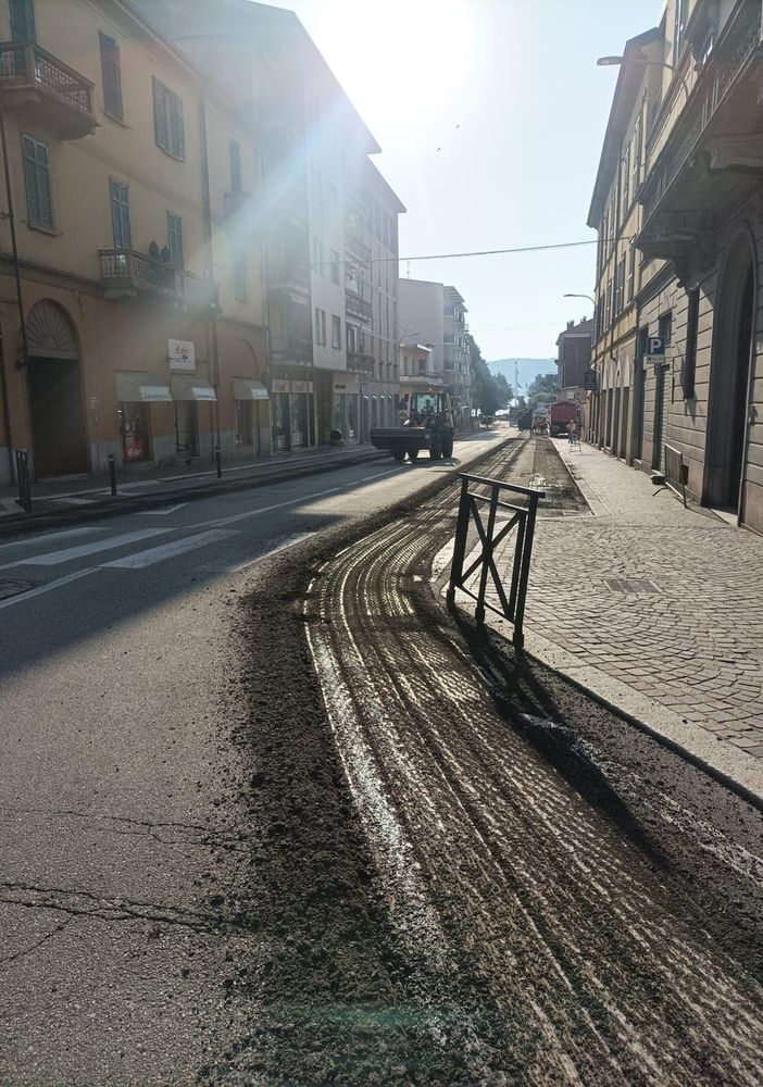 Arona: miglioramenti stradali in via Matteotti e corso Liberazione
