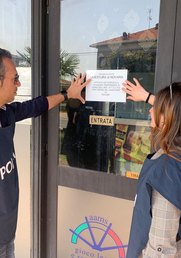 Chiusa per 5 giorni una sala VLT  di Cureggio