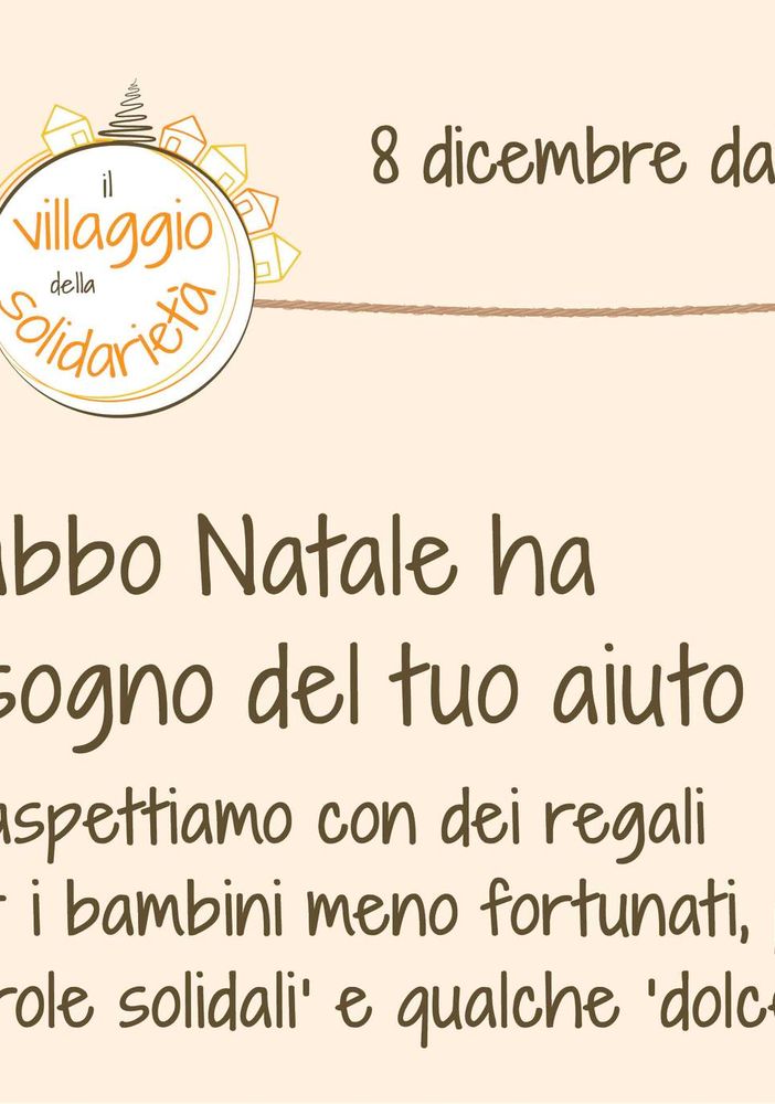 Villaggio della Solidarietà: un dono speciale per i bambini meno fortunati