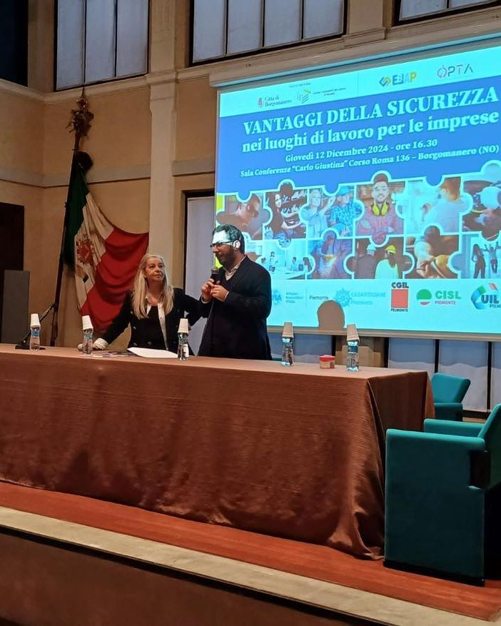 Sicurezza nei luoghi di lavoro: il vicepresidente della Provincia al convegno di Borgomanero