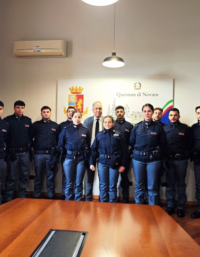Tredici nuovi agenti iniziano il loro servizio alla Questura di Novara