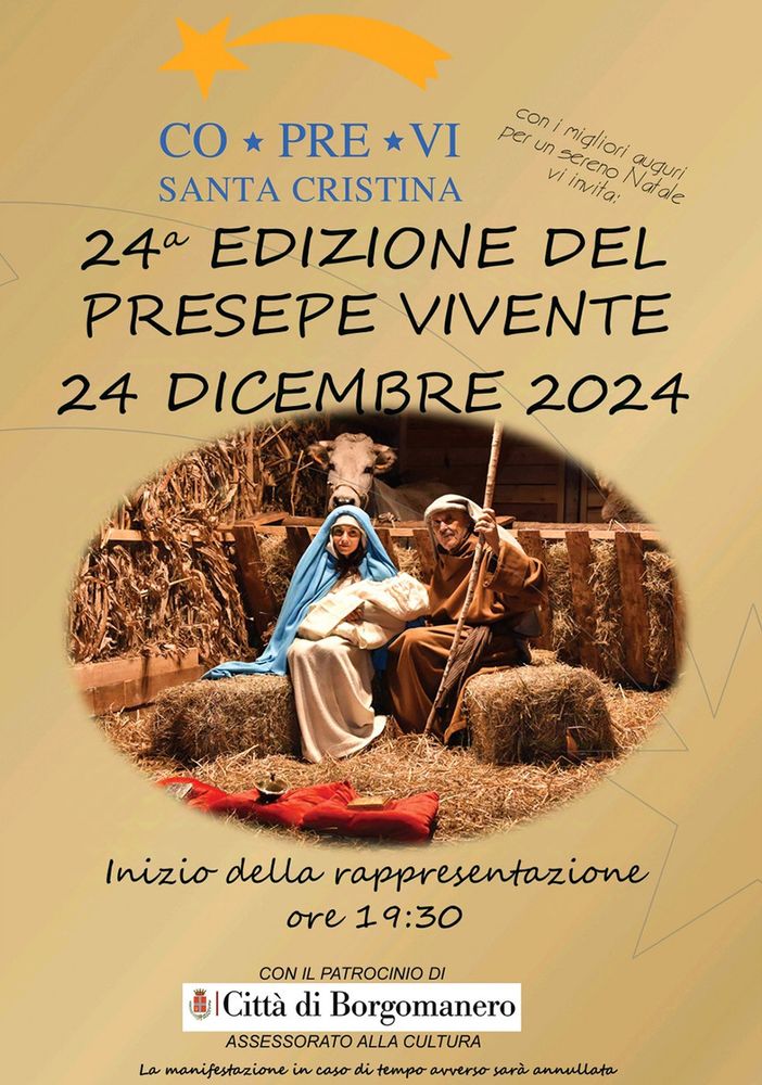 Torna il presepe vivente a Santa Cristina di Borgomanero