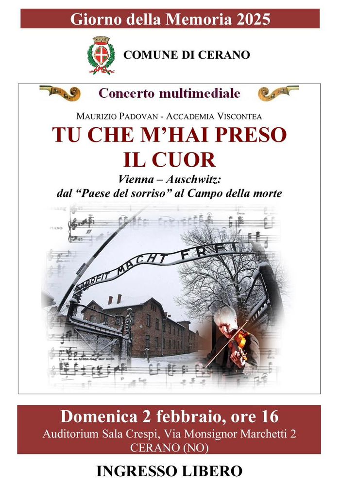 Concerto multimediale a Cerano: &quot;Le parole di una romanza&quot;