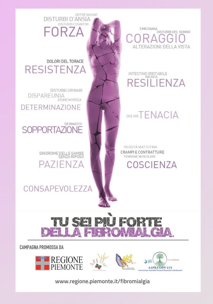 'Tu sei più forte della fibromialgia': la campagna della Regione Piemonte per sensibilizzare e supportare i pazienti