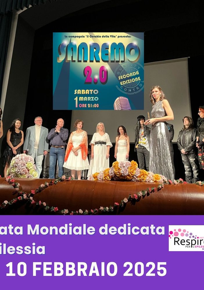 Giornata mondiale dell'epilessia: successo per lo spettacolo teatrale &quot;Sanremo 2.0&quot; a Novara