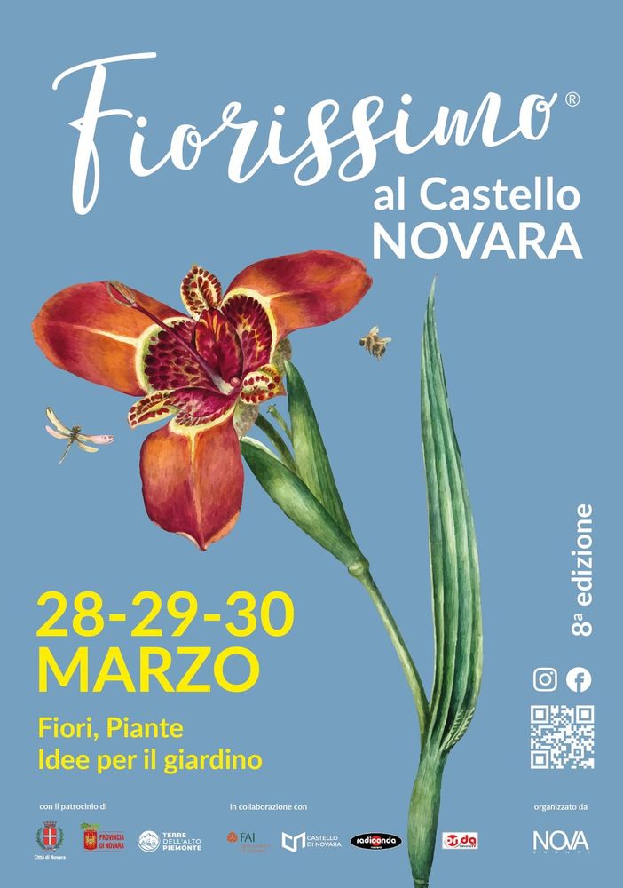 Fiorissimo 2025: il viaggio floreale al Castello di Novara