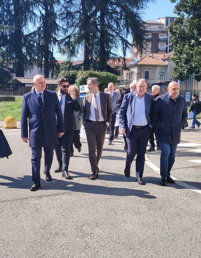 Federico Riboldi visita l'Ospedale Santissima Trinità di Borgomanero