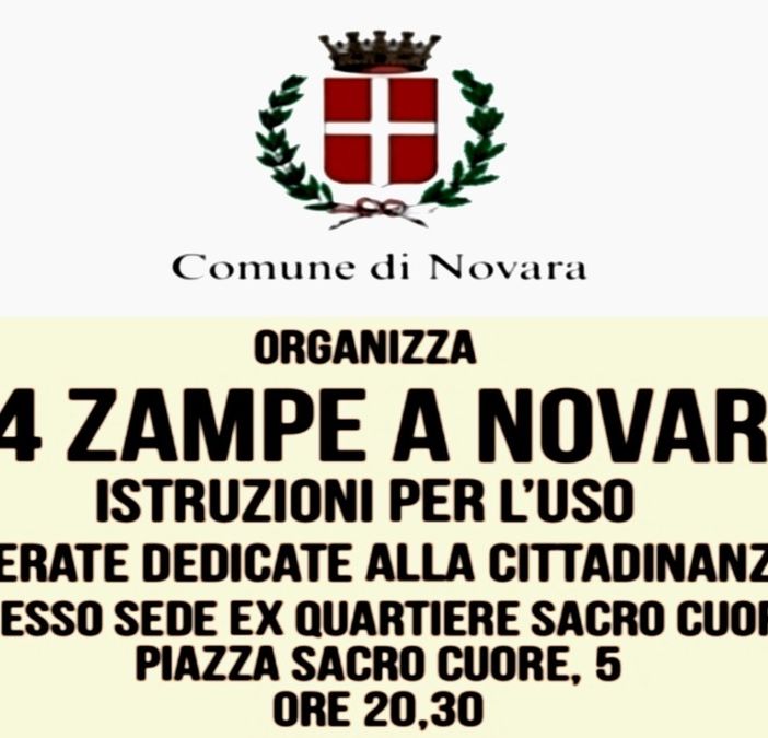 ''4 Zampe a Novara'': incontri per adozioni consapevoli