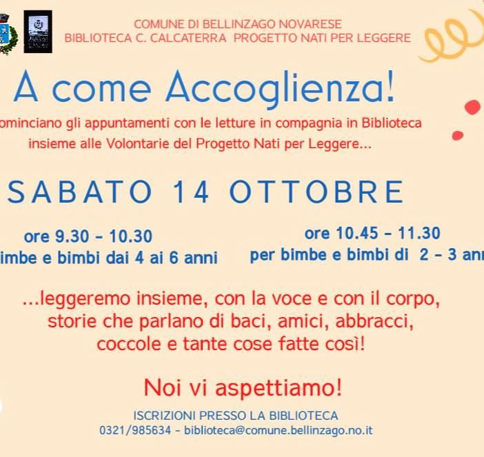 &quot;A come Accoglienza&quot; tante letture per i bambini