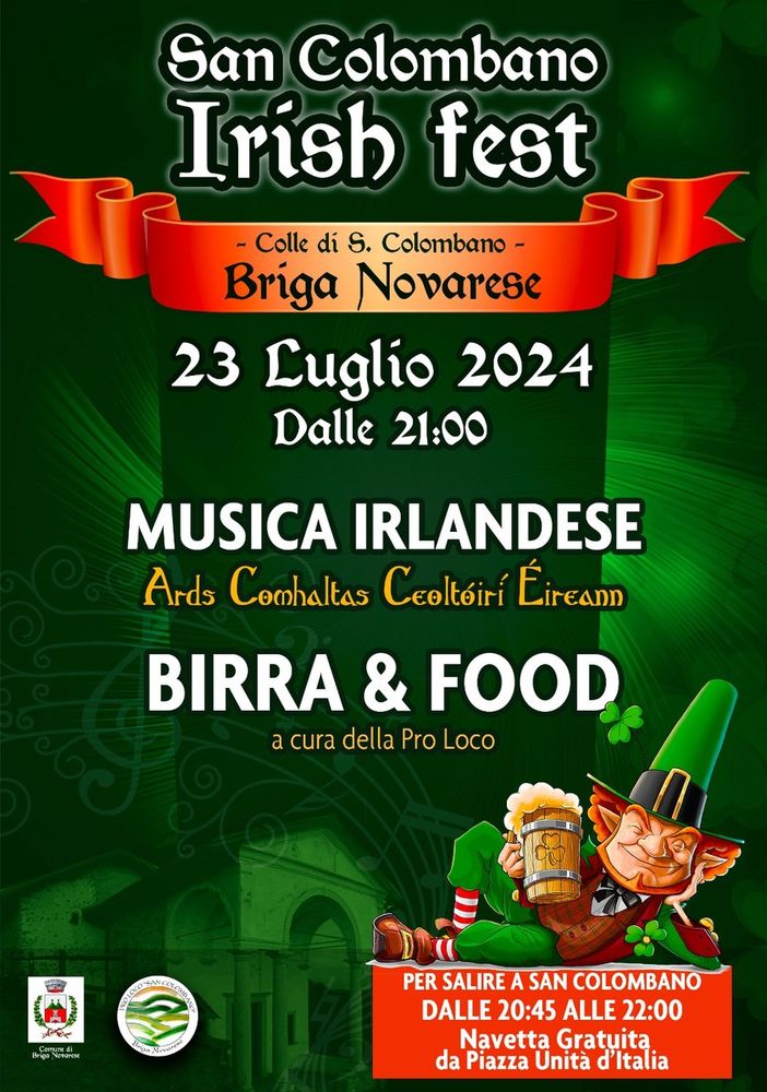Gemellaggio con gli Irlandesi di Bangor: serata teatrale e musica folkloristica al Colle di San Colombano
