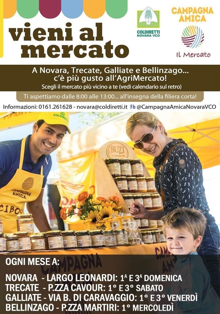 A Trecate il Mercato di Campagna Amica
