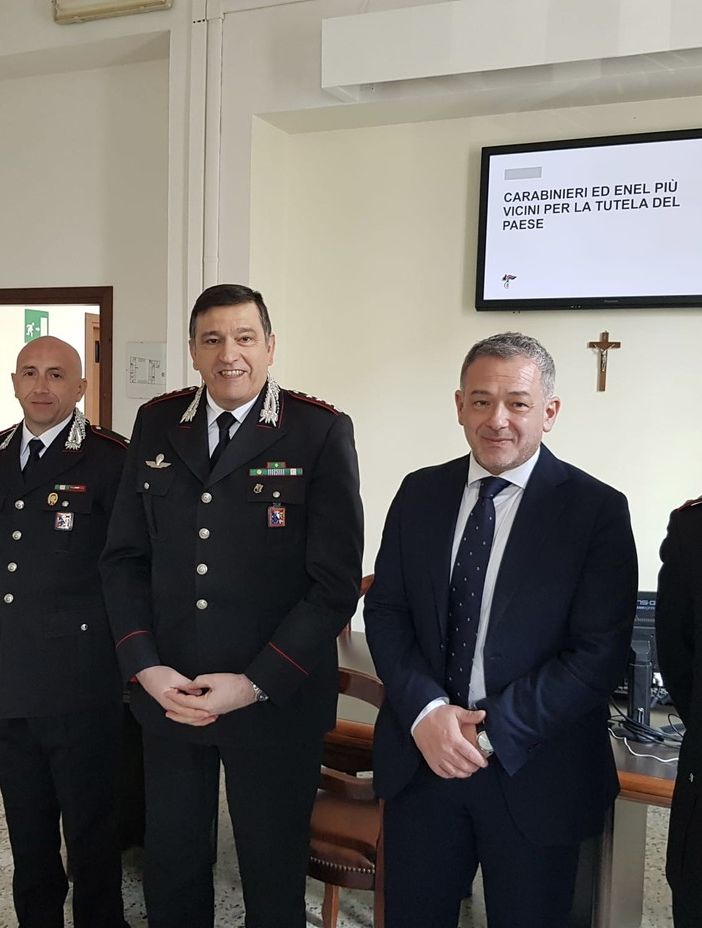 Carabinieri ed Enel più vicini per la tutela del paese