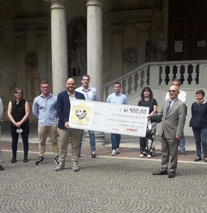 Da soci e clienti Conad un aiuto all’Ospedale di Novara
