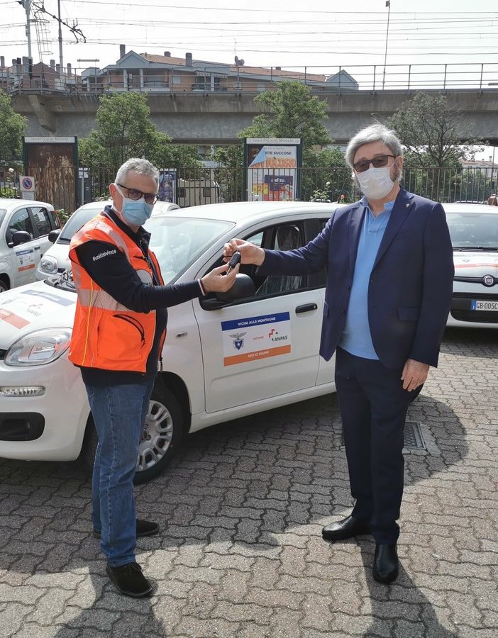 Cai , consegnate le 53 auto donate ad Anpas per l'assistenza domiciliare nelle aree montane